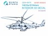 Quinta Studio QDS-48470 Ka-52 3D-Printed coloured Interior on decal paper (Zvezda) (Small version) 1/48